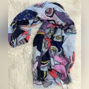 Vera Bradley Butterfly By Soft Fringe Scarf